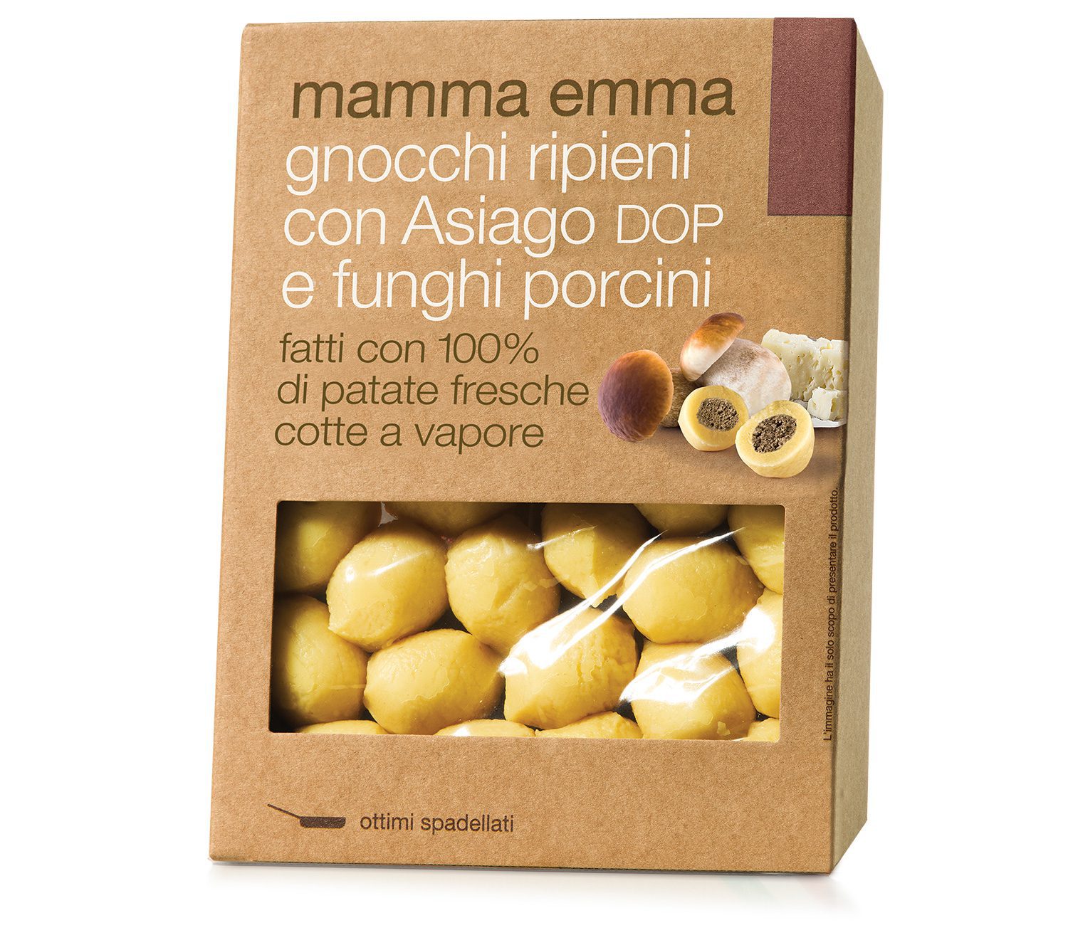 Funghi asiago gnocchi con formaggio e porcini