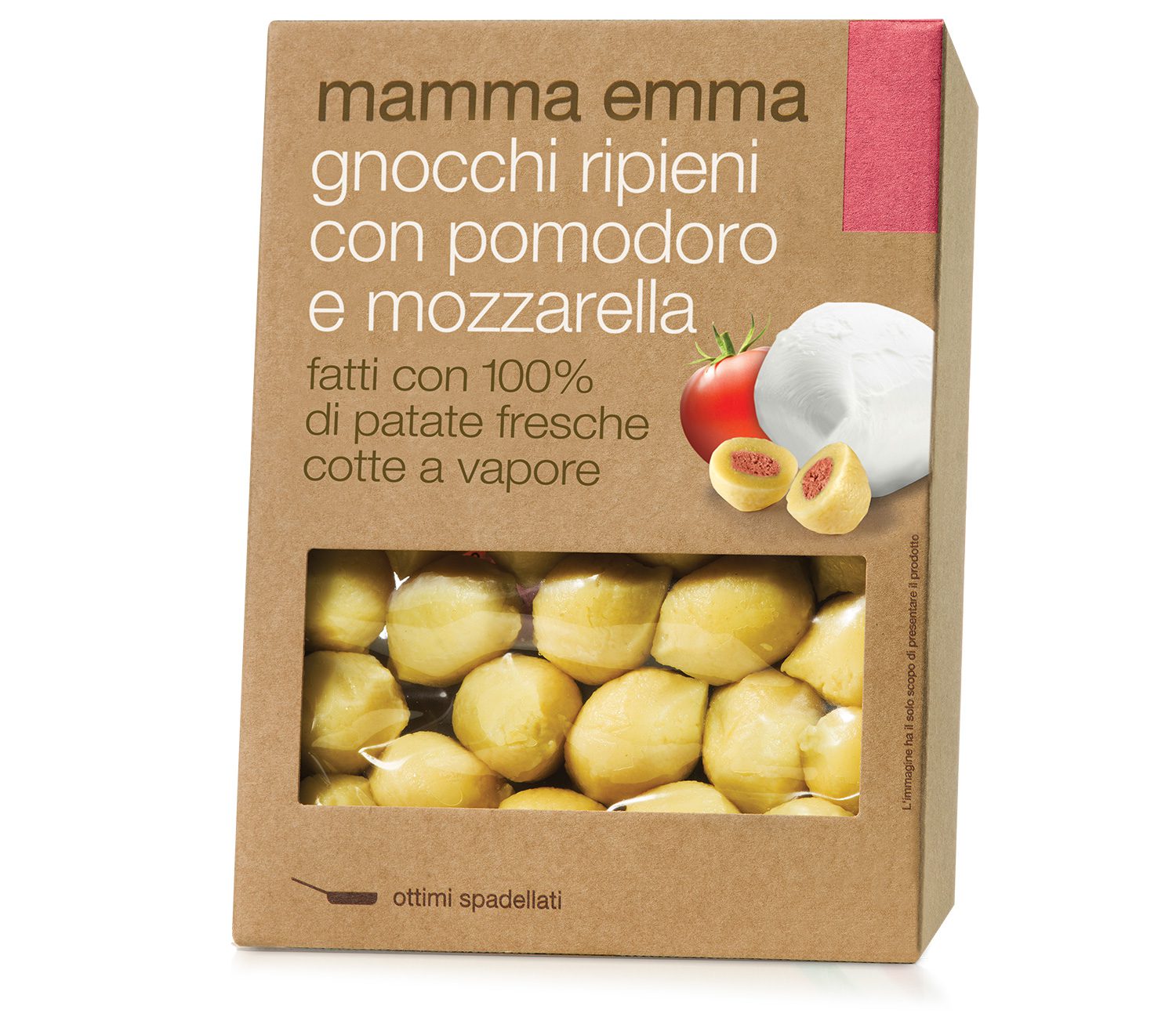 Pomodoro mozzarella Gnocchi Ripieni Mozzarella Pomodoro Mamma Emma